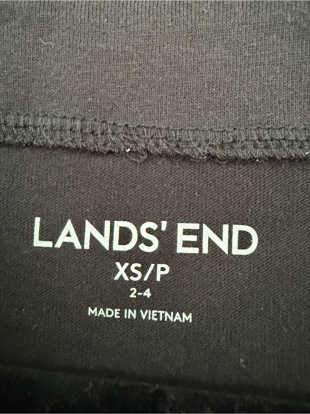 LANDS END Cotton DRESS with Pockets Black XS - Picture 2 of 5